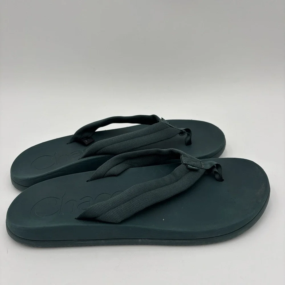 Chaco Chillos Flip Flop Thong Sandal Mens Size 13 Blue Green